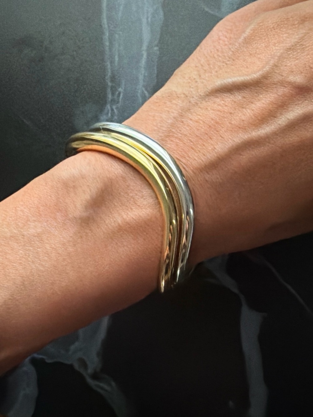 COS BRACELETS NEW. 2 Twist Cuff Bracelet - Gold, Silver